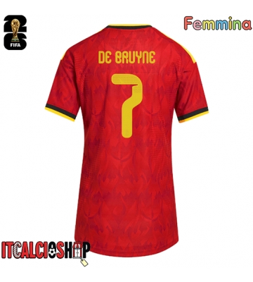Belgio Kevin De Bruyne #7 Prima Maglia Femmina Mondiali 2026 Manica Corta